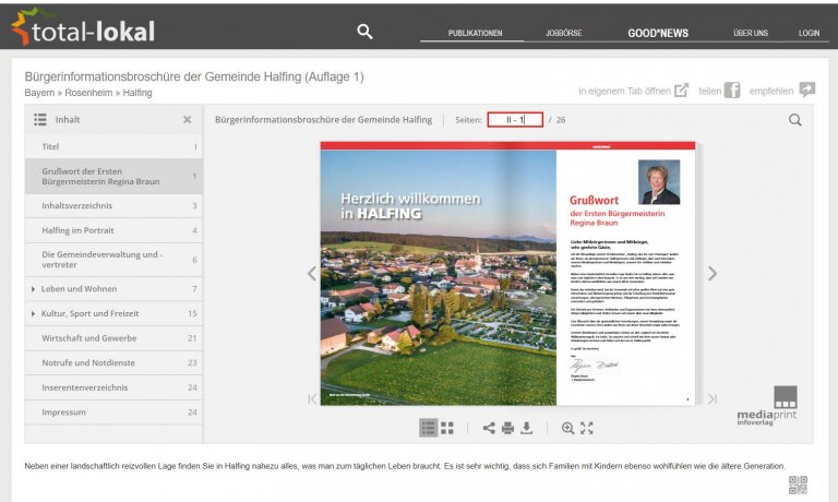 Bürgerinformationsbroschüre der Gemeinde Halfing